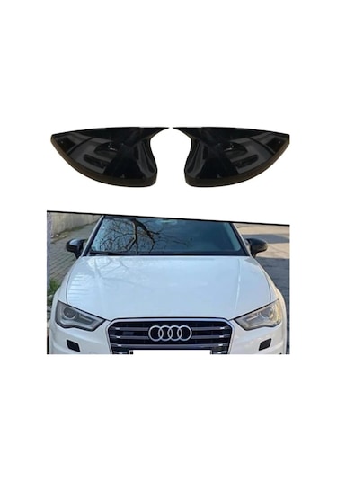 Audi A3 2014/2020 Piano Black Ithal Batman Yarasa Ayna Kapağı 561