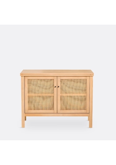 Altea Rattan Detaylı Basic Masif Ahşap Büfe