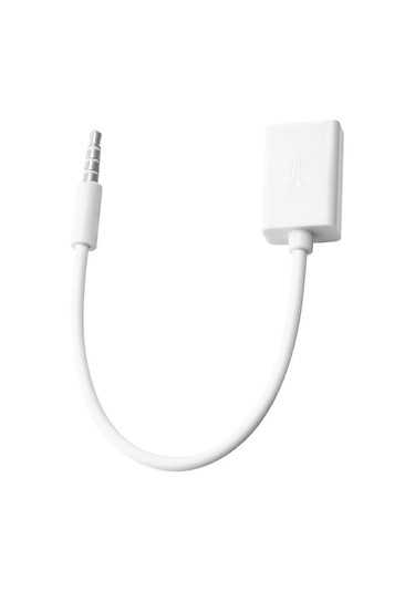 3,5 Mm Erkek Aux Ses Fişi Jakından Usb 2.0 Dişi Dönüştürücü Kablo Kordonu Akıllı Telefon Cep Telefonu İçin Araç Mp3 - Kaiyi