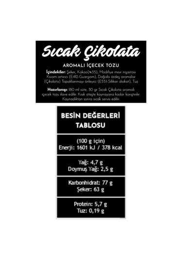 Lemonera Nera Sıcak Çikolata 1000 Gr Içecek Tozu