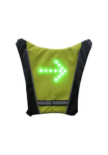 Geeroyoo Bisiklet İçin Kablosuz Uzaktan Kumandalı Led Güvenlik Işığı, Gece Sürüşü İçin Sarı Dönüş Işığı Ve Çanta Askısı Sarı