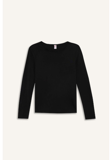 Defacto Bisiklet Yaka Uzun Kollu Üst-fall İn Love F5032ax25wnbk81 Siyah-bk81