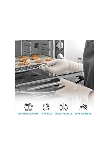 İç Ve Dış Mekan Kullanımı İçin Isıya Dayanıklı Fırın Eldivenleri Pişirme, Fırınlama, Tencere Tutma Ve Izgara İçin Isıya Dayanıklı Eldivenler Diğer