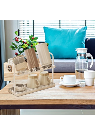 Dolıty Bardak Kurutma Rafı Raf Standı Içecek Bardağı Şişe Beyaz