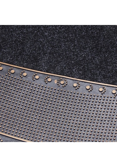 Welcome Yazılı Desenli Kauçuk Toz Tutucu Kapı Önü Paspası Rose