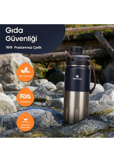 Santeco Ktwo Sporcu Termosu 500 Ml-lacivert
