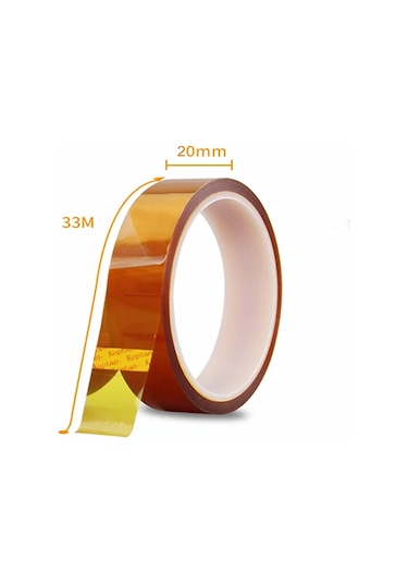Kapton Bant 20mm X 30 Metre Yüksek Düşük Sıcaklık -73c 260c