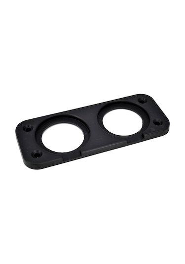 Motoraid 2 Yuvarlak Delikli Pano Montaj Port Plastik Yuva Çakmak Usb Panel