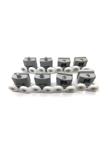 Duşakabin Gri Rulman Teker Takımı 8 Li - Aksesualarlı