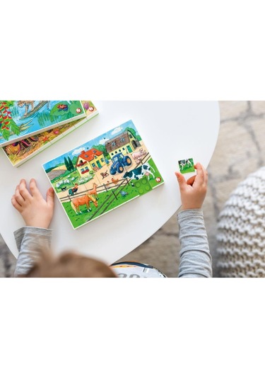 Hubelino 35 Parça Puzzle Çiftlik Hayatı 410184