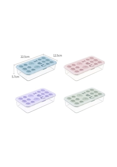 Yaratıcı Dıy Ev Dondurma Kalıbı Buz Kafes Penguen Şekli Ev Yapımı Buz Küpleri Kapaklı Buz Kutusu Pembe Pembe