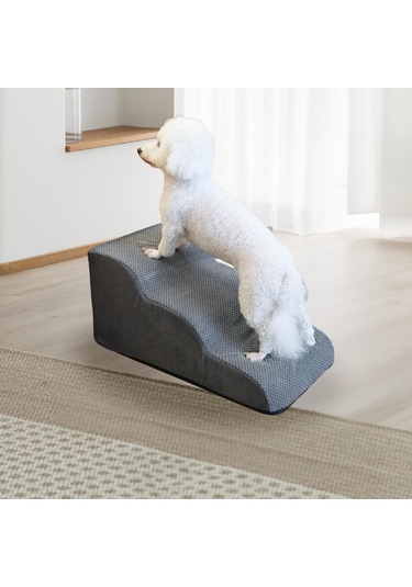 Suntek Küçük Köpekler İçin Köpek Merdivenleri Yüksek Gri