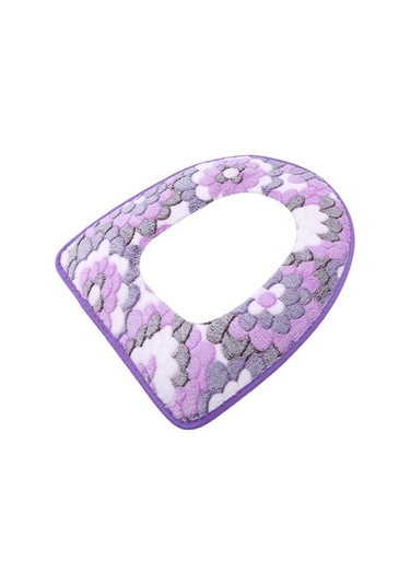 Pembe Ev Su Geçirmez Velcro Evrensel Petal Desenli Klozet Kapağı