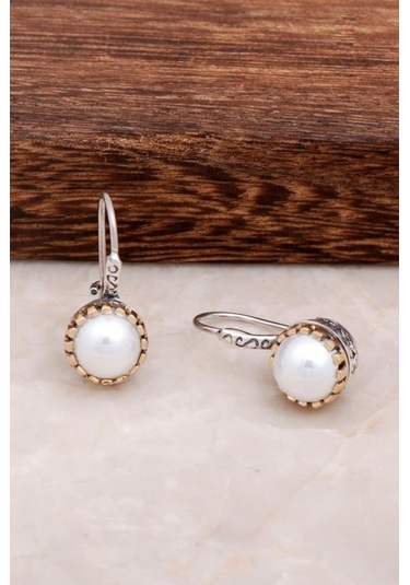 Inci Taşlı Tasarım Gümüş Küpe 4561