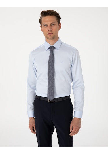 Pierre Cardin Erkek Açık Mavi Gömlek Basic 50305127-vr003 Açik Mavi