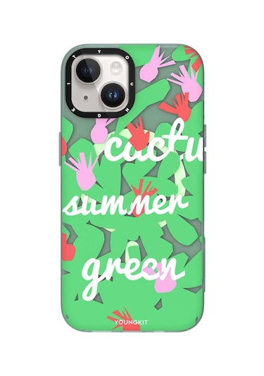 İphone 14 Uyumlu Kılıf Magsafe Şarj Özellikli Youngkit Fruity Flavour Serisi Yeşil
