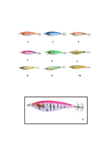 Captain 3010 Kalamar Zokası 7cm Flash Filinta Squid