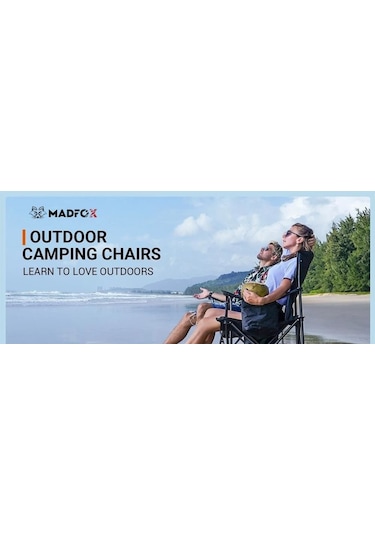 Madfox Dachuan Katlanır Kamp Sandalyesi Siyah Çok Renkli