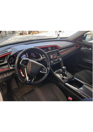 Honda Civic 2016-2021 İçin 10. Nesil Panel Kaplama 11 Parça Karbon Kalın Malzeme