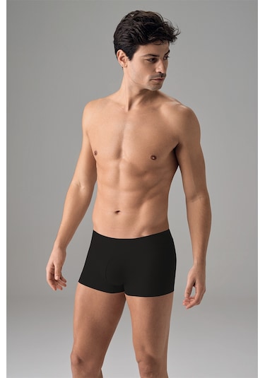 Doreanse Erkek Dikişsiz Mini Paça Boxer 1749 - Siyah
