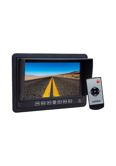 Ayt Powermaster Pm-5879 7 İnç 12-24 Volt 3 Kanal Av Girişli Oto Monitörü Araç İçi Monitör