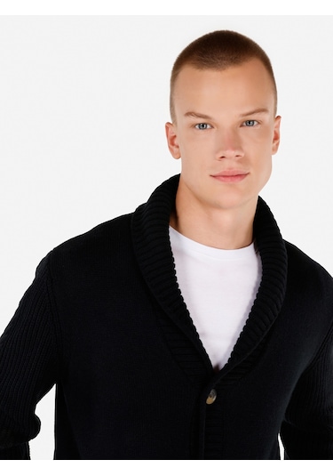 Colins Siyah Erkek Hırka Siyah