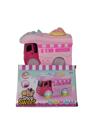 Beyaz Kuş Oyuncak Sevimli Kamyon Pembe Işıklı Sesli Yürüyen 15 Cm