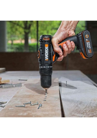 Worw  Wx108 20Volt/2.0Ah Li-ion Çift Akülü Profesyonel Şarjlı Matkap