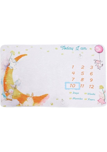 Suntek Bebek Milestone Aylık Battaniye Çok Renkli