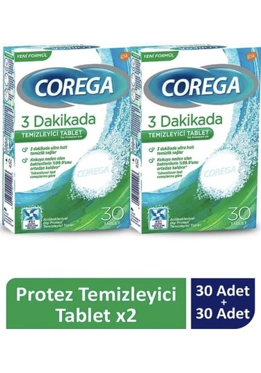 Protez Temizleme Tableti 30 Lu X 2 Adet