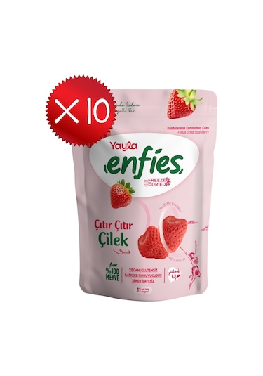 Yayla Enfies Freeze Dried Çilek 15 G X10 150 G