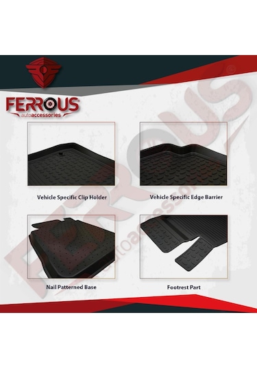 Turkmenaksesuar Peugeot Partner Tepee 110 Hp Refref 4D Paspas 2008 ve Üstü Siyah