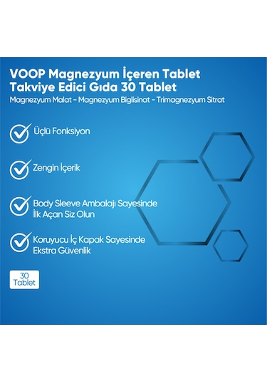 Voop Magnezyum 200mg 30 Tablet