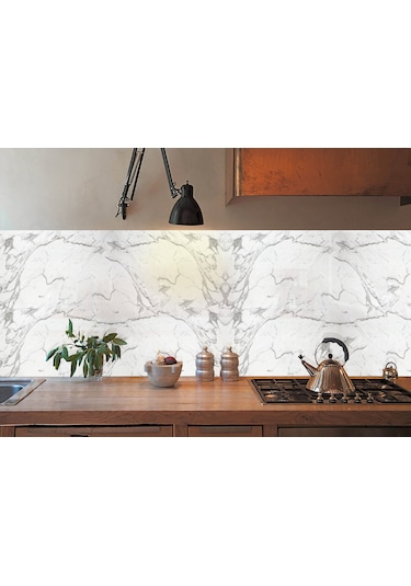 Tink Kendinden Yapışkanlı Gri Çizgili Desenli Pvc Panel 41x62 Cm