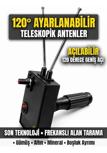 Frekanslı Alan Tarama Cihazı Son Teknoloji Siyah