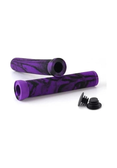 Mtb Bmx Dirt Jump Freeride Elcik Silikon Bisiklet Elcik Kaymaz Yapı 160 Mm Bisiklet Elciği Mor Mor - Siyah