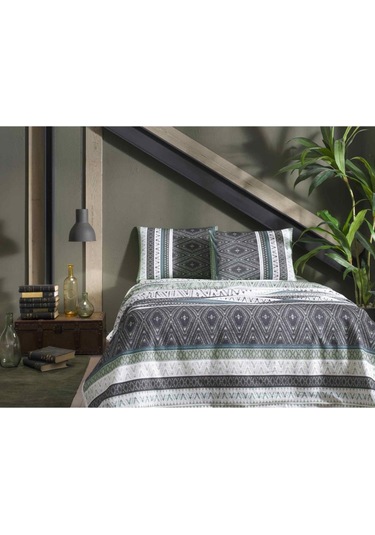 Taç Sadler %100 Pamuk Tek Kişilik Pike Takımı Yesil Yeşil