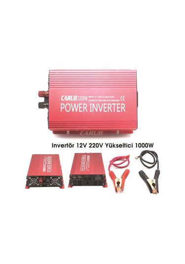 Carub Invertör 12V 1000W 220V Yükseltici Tekne Karavan