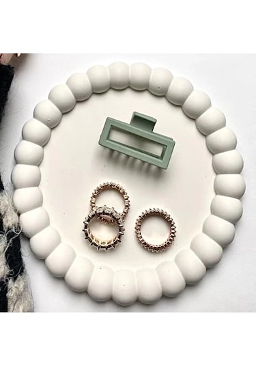 Bernami Mumluk Şamdanpinterest Bubble Bardak Altlığı - Bubble Tabak - Beyaz Diğer
