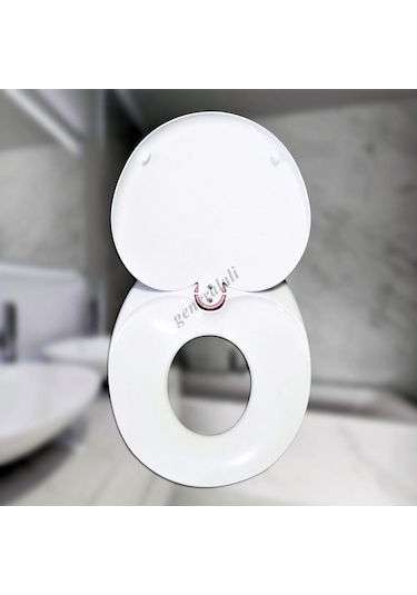 Çelik Ayna Çocuk Adaptörlü Klozet Kapağı Ebeveyn Ve Çocuk 208