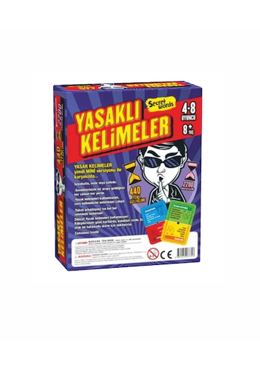 Yasaklı Kelimeler Mini Tahmin Etme Kart Oyunu