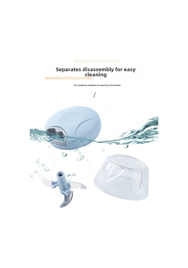 Reedark Evde Bebek Yemeği, Sarımsak, Meyve Püresi İçin Manuel Çırpıcı Ve Kesici Aleti - Sis Mavisi 900ml Diğer