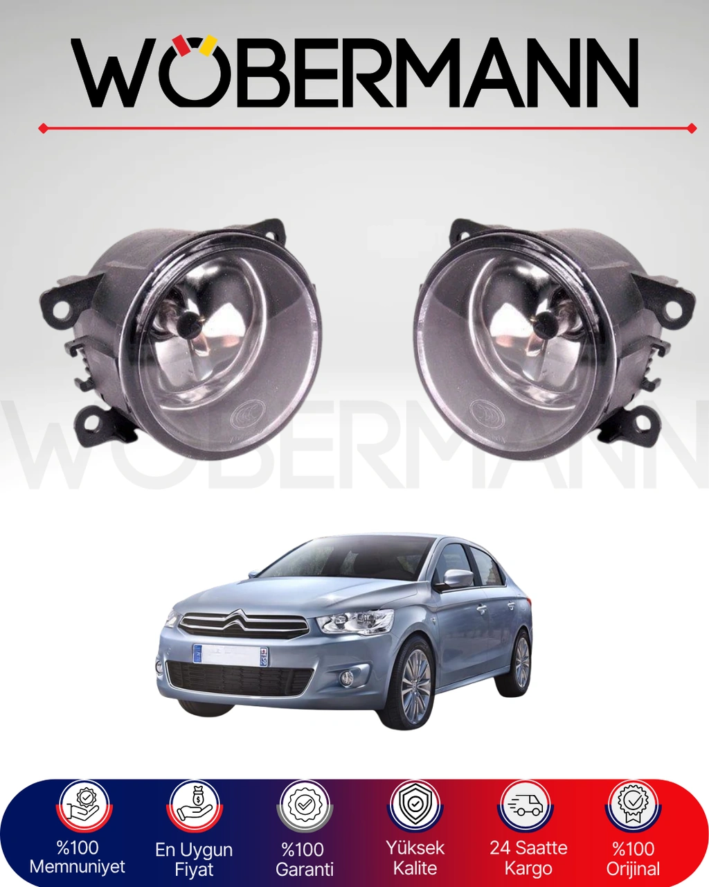 Wöbermann Citroen C-elysee Sis Far Seti 2012-2024 Uyumlu