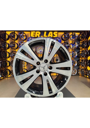 4 Adet Mercedes  7.5 17 5 112 Et47 66.6 Black Mack Jant Revize Edilmiş Takım