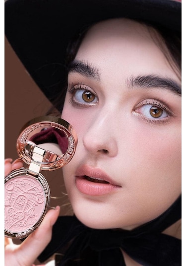 Flower Knows Chocolate Wonder-shop Embossed Blush Lüks Pudra Allık 01 Bedtime Story