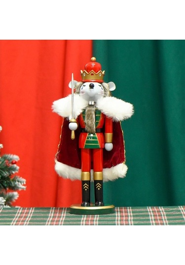 Pazly Yılbaşı Süslemesi Suntek Sanatları Fındıkkıran Figür El 13x9x36cm Wn