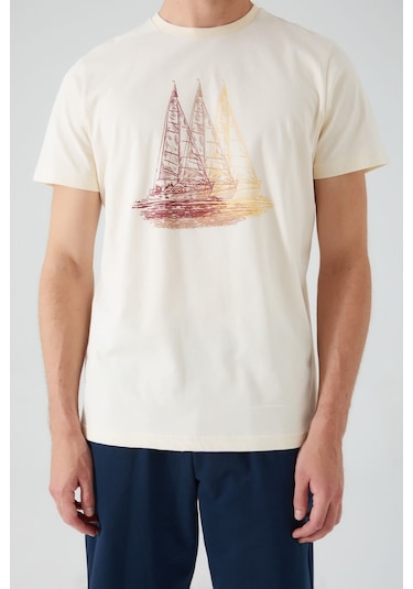 Arnetta Sailing And Sea Kırık Beyaz Erkek Bermuda Takım 001