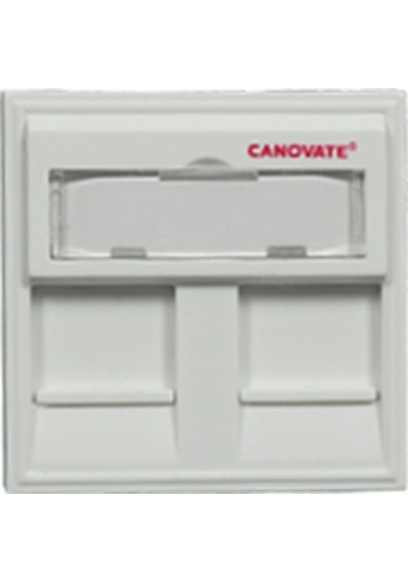 Canovate Duvar Prizi 45X45Mm Fildişi Renkli Faceplate 25 Adet