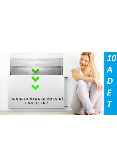 Kalorifer Petek Peteği Arkası Alüminyum Folyo Isı Yalıtım Levhası