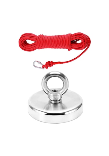 Valkyrie 50 Kg D48 Magnet Fishing 20M Halatlı Neodyum Pot Mıknatı